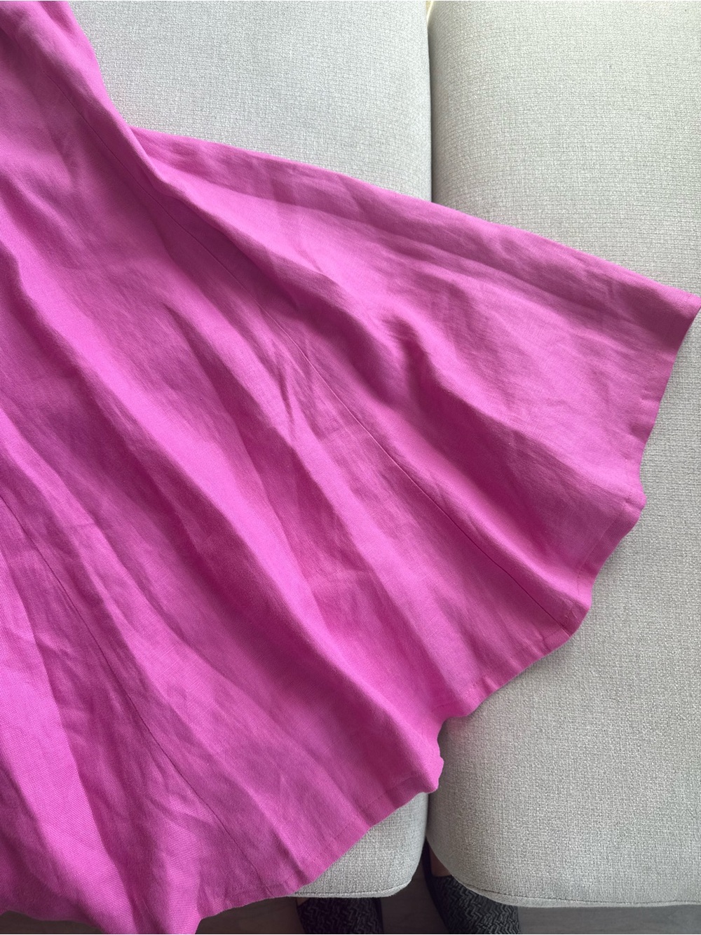 Lauren Ralph Lauren Bright Pink Linen Dress - Picture 5 of 13